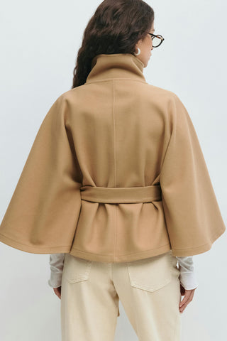 Beaumont Nice | Manteau cape à ceinture pour femmes