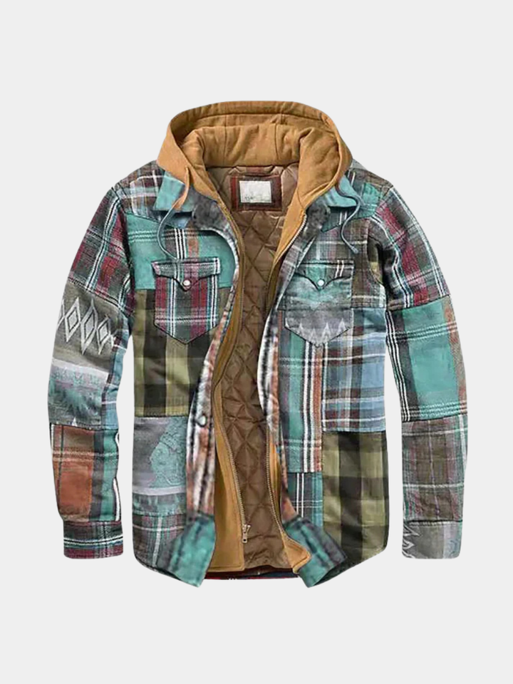 Veste vintage de luxe avec fermeture éclair