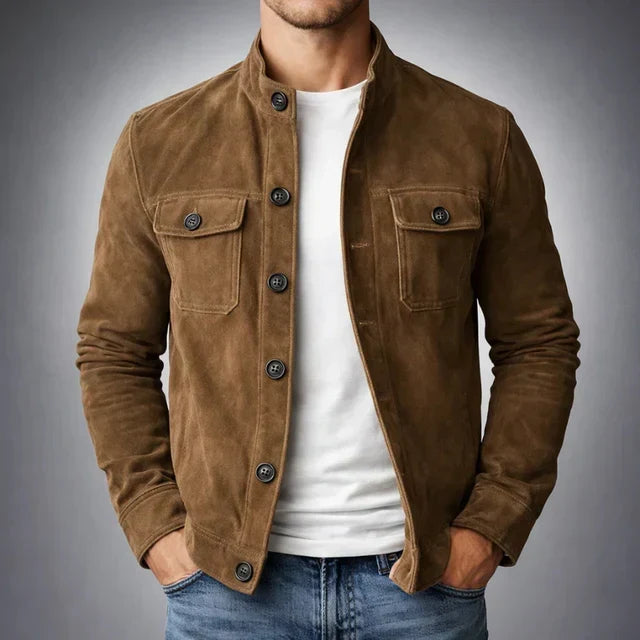Veste élégante suédée Marc