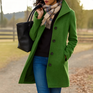 Beaumont Nice | Manteau en laine à coupe droite pour femmes