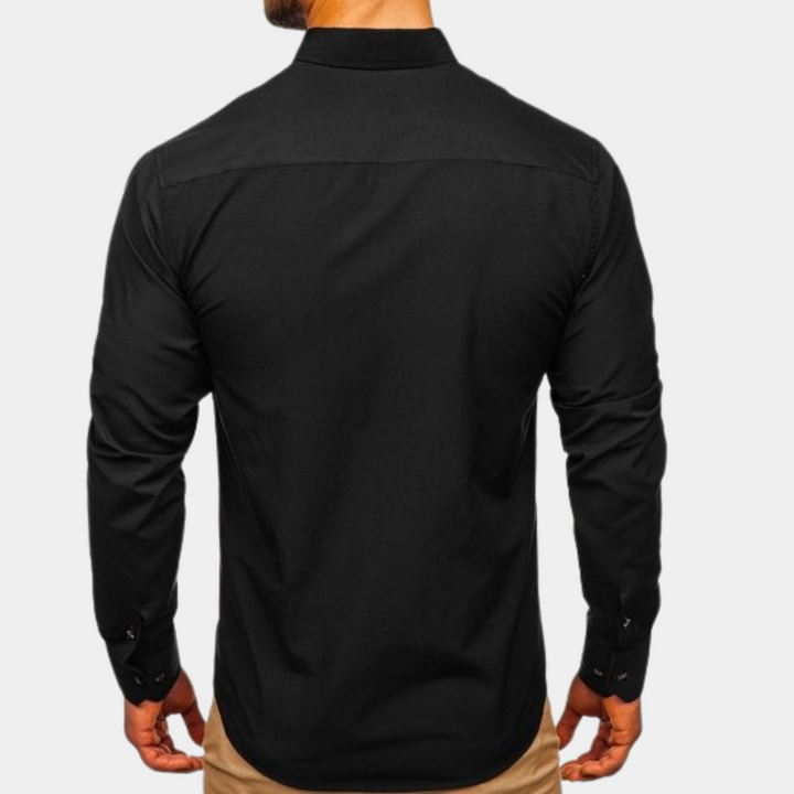 Chemise classique pour homme à manches longues