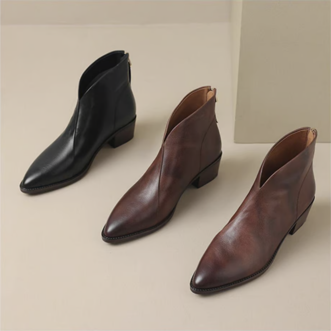 Solène | Bottines élégantes en cuir