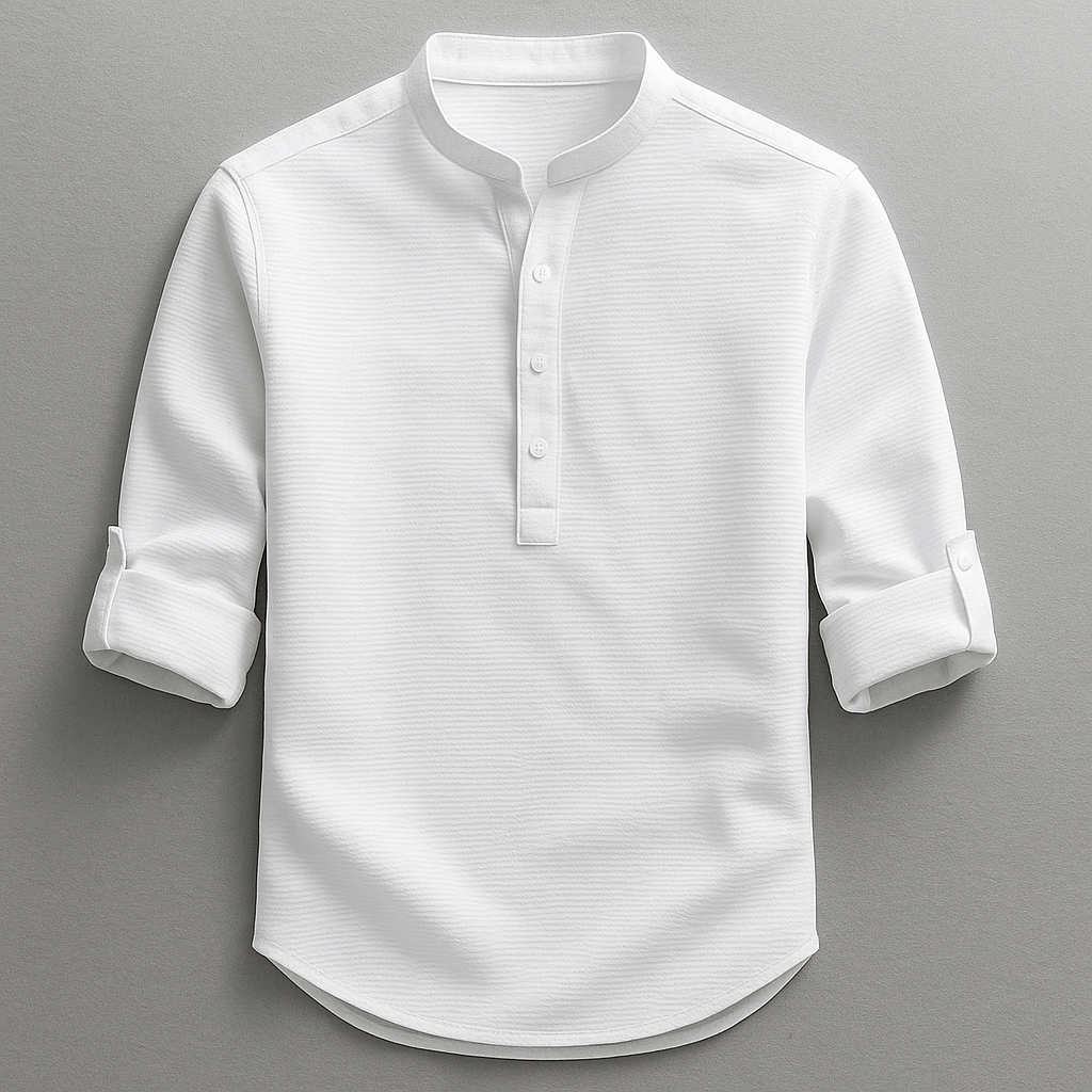 Chemise classique en lin pour homme