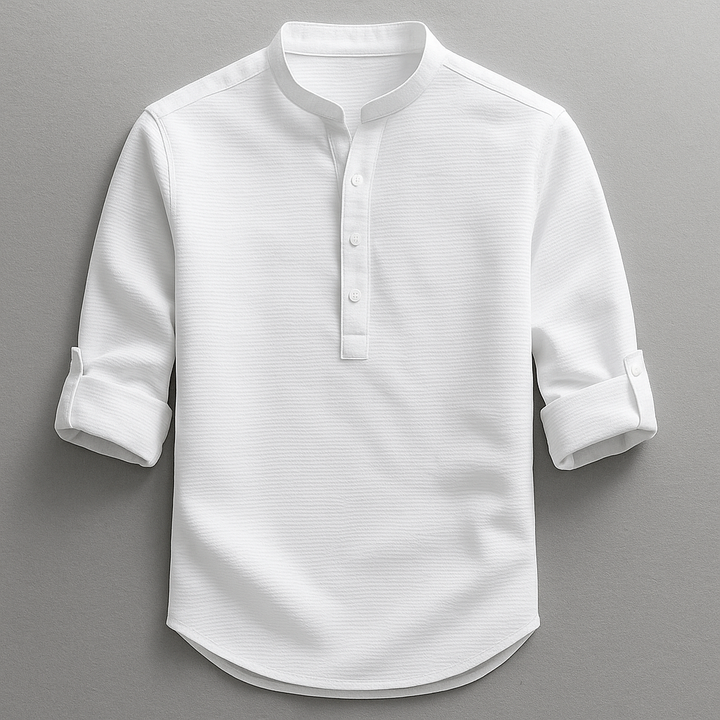 Chemise classique en lin pour homme