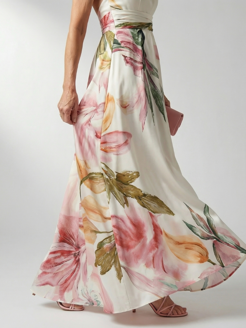 Charlotte | Robe maxi fleurie légère Amiel