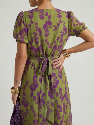 Inès | Robe midi florale détendue Virel