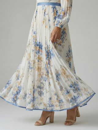 Juliette | Robe midi plissée à enveloppe Rielle