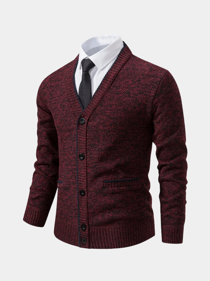 Maille de luxe avec col en V