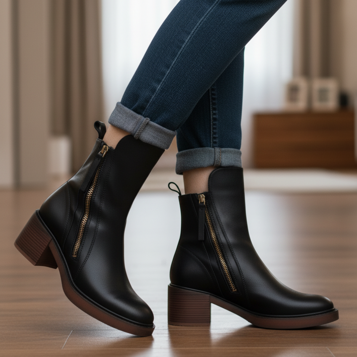 Bérénice | Bottines zippées talon confort Isabelle
