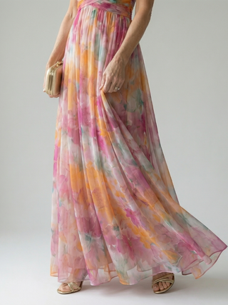 Élodie | Robe maxi à enveloppe douce Isel