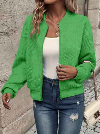 Ninon | Veste zippée solide pour femmes