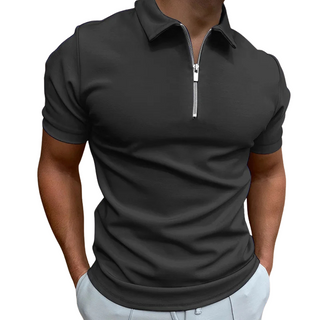 Polo moderne avec zip mi-haut