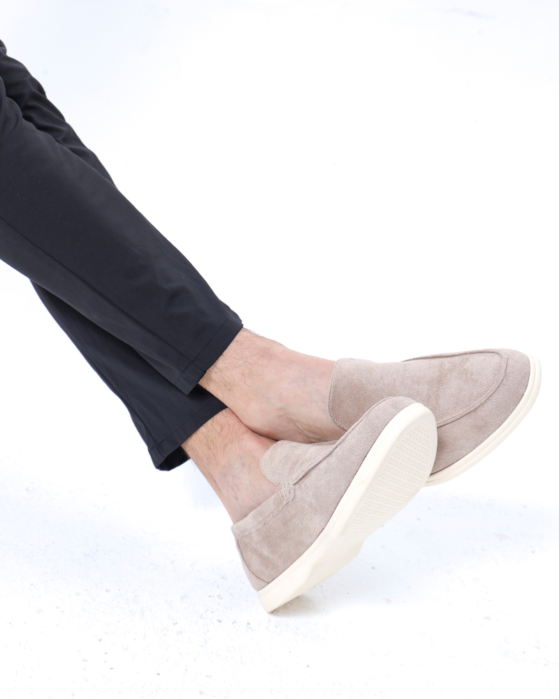 Mocassins en cuir suede