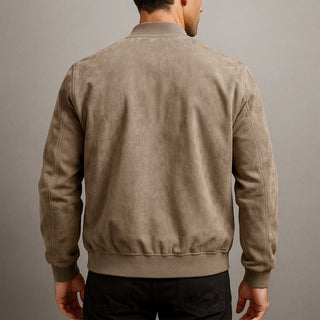 Veste en cuir suede urbaine