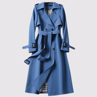 Brigitte | Tranchée manteau longue à ceinture pour femmes