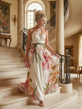 Charlotte | Robe maxi fleurie légère Amiel