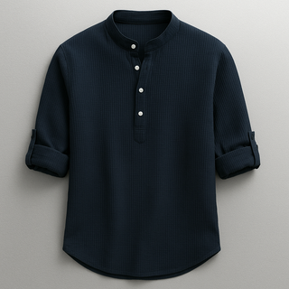 Chemise en coton et lin