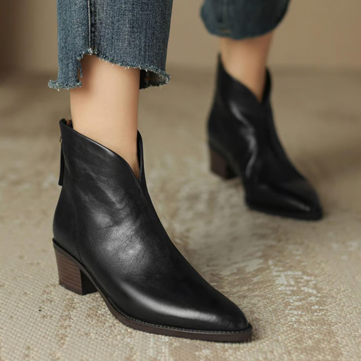 Solène | Bottines élégantes en cuir