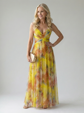 Élodie | Robe maxi à enveloppe douce Isel