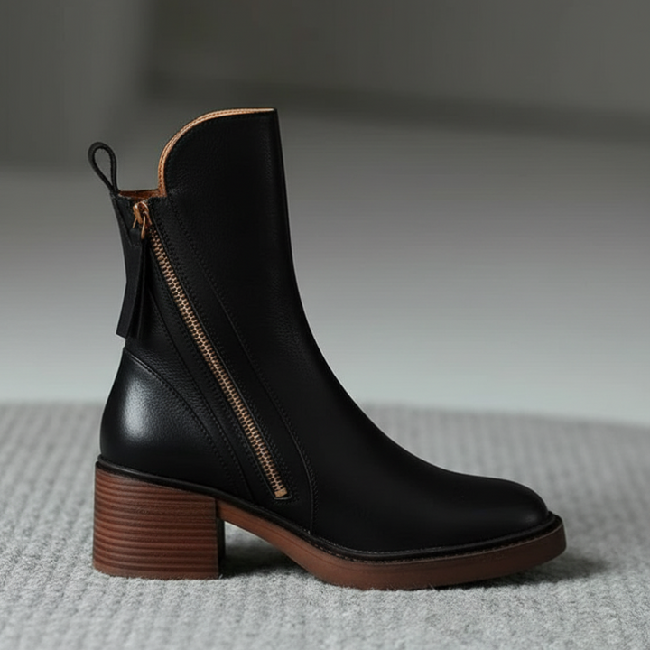 Bérénice | Bottines zippées talon confort Isabelle