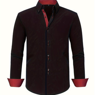 Chemise élégante légère avec détails contrastés