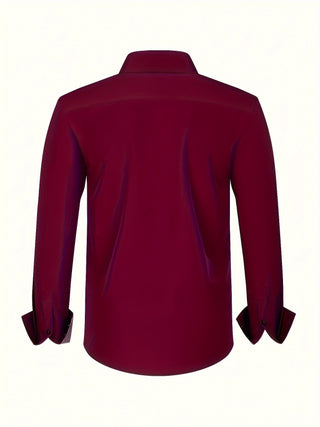 Chemise élégante légère avec détails contrastés