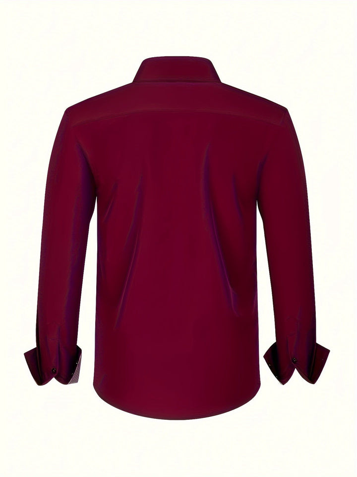 Chemise élégante légère avec détails contrastés