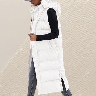 Beaumont Nice | Gilet quiltée longue détendue pour femmes