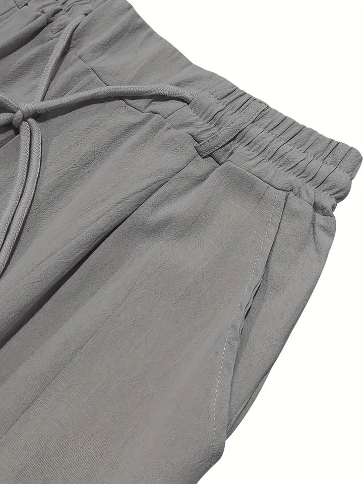 Quentin | Pantalons larges en lin avec cordon