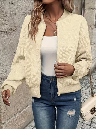 Ninon | Veste zippée solide pour femmes