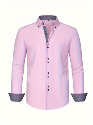 Chemise élégante légère avec détails contrastés