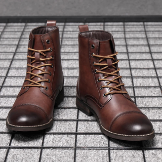 Bottes de ville brunies pour homme