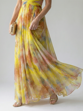 Élodie | Robe maxi à enveloppe douce Isel