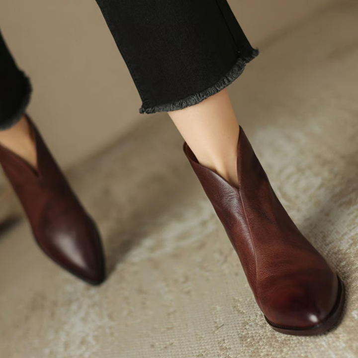 Solène | Bottines élégantes en cuir