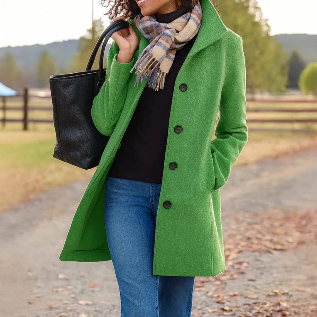Beaumont Nice | Manteau en laine à coupe droite pour femmes