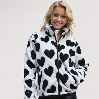 Beaumont Nice | Veste réversible en forme de cœur pour femmes