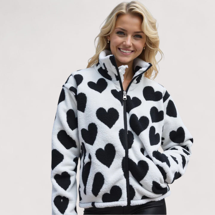 Beaumont Nice | Veste réversible en forme de cœur pour femmes