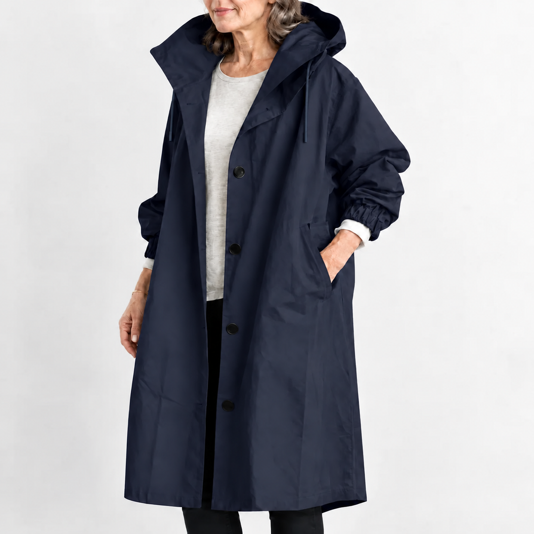 Séverine | Trench long à capuche pour femmes
