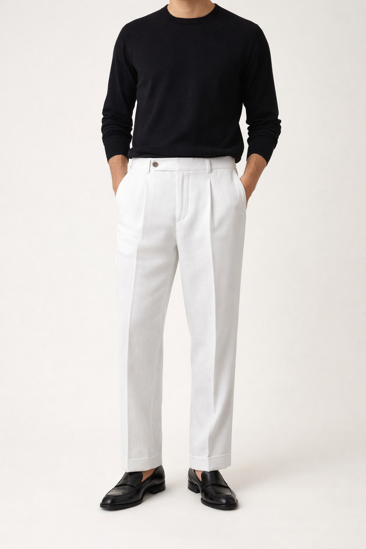 Gaspard | Pantalon en lin à cordon de serrage