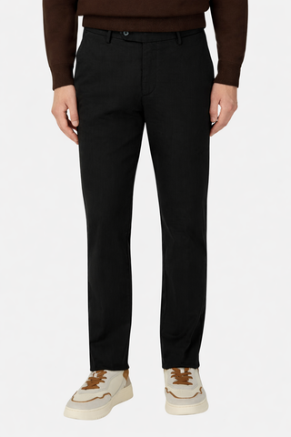 Baptiste | Pantalon ajusté en coton à cordon de serrage