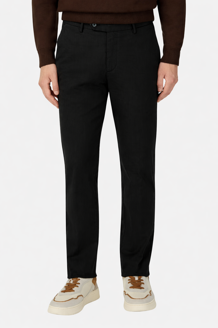 Baptiste | Pantalon ajusté en coton à cordon de serrage