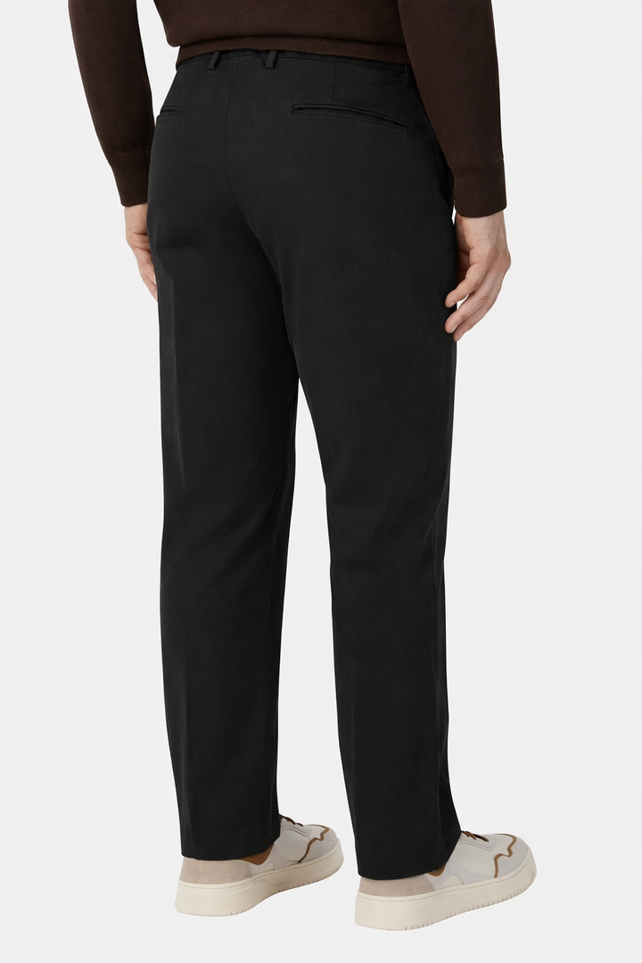 Baptiste | Pantalon ajusté en coton à cordon de serrage