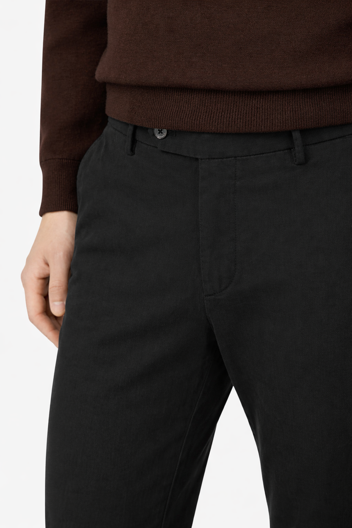 Baptiste | Pantalon ajusté en coton à cordon de serrage