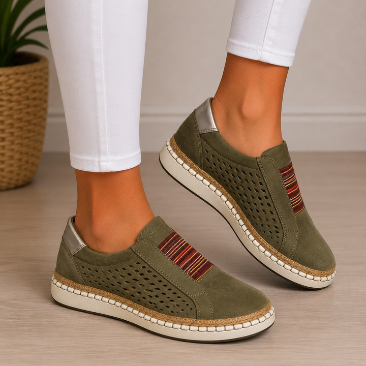 Rose | Mocassins confort sans lacets Sandrine