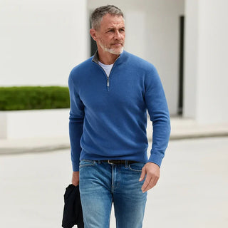 Pull zippé pour homme