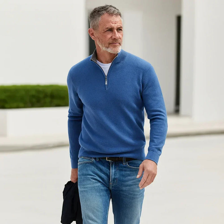 Pull zippé pour homme