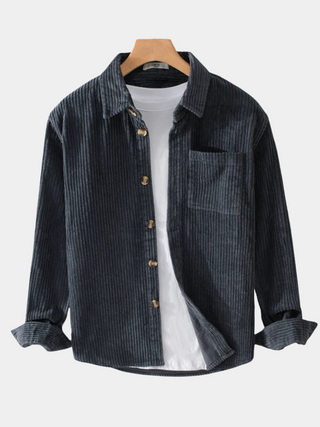 Chemise en velours côtelé pour homme