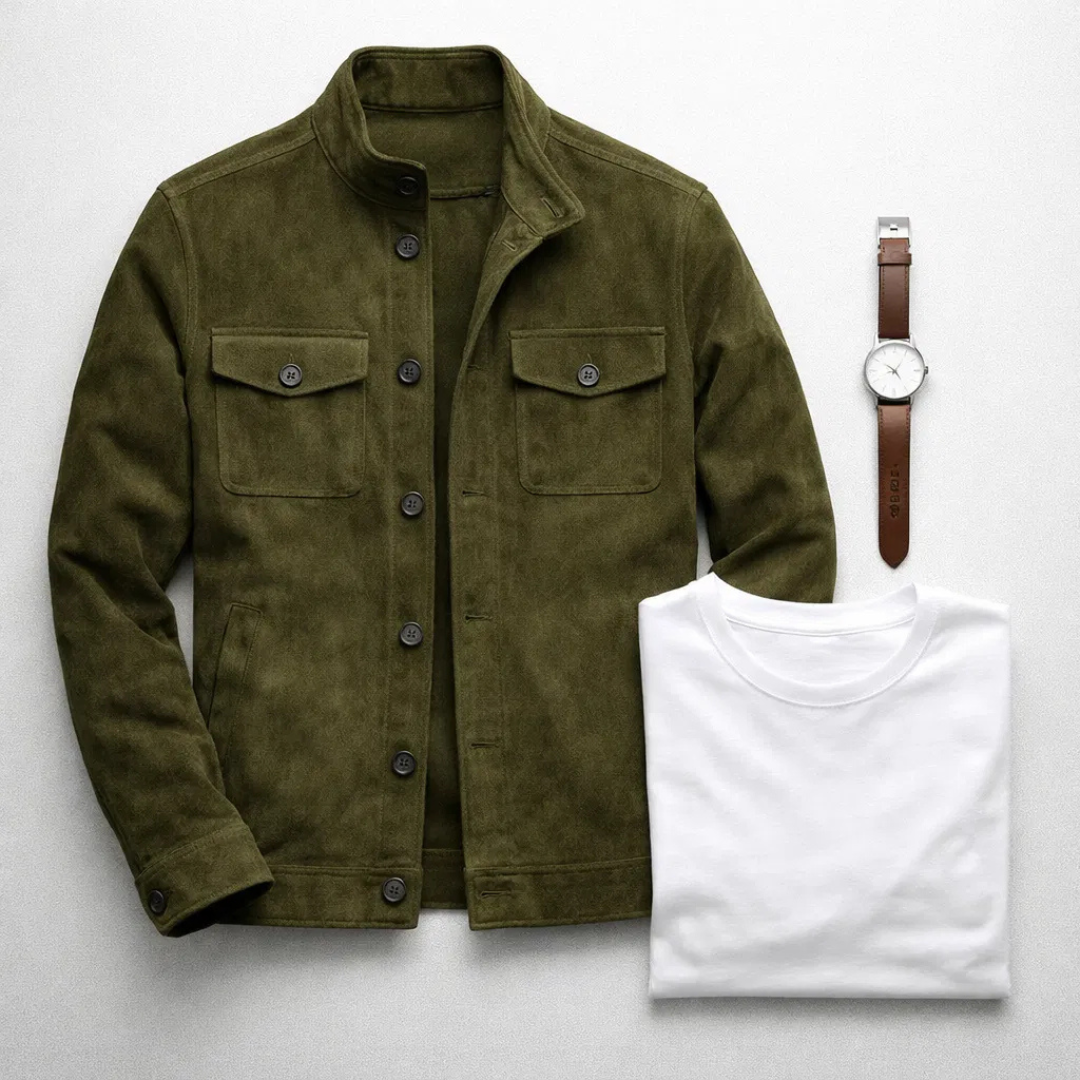 Veste élégante suédée Marc