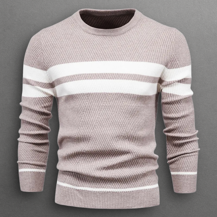 Pull rayé pour homme
