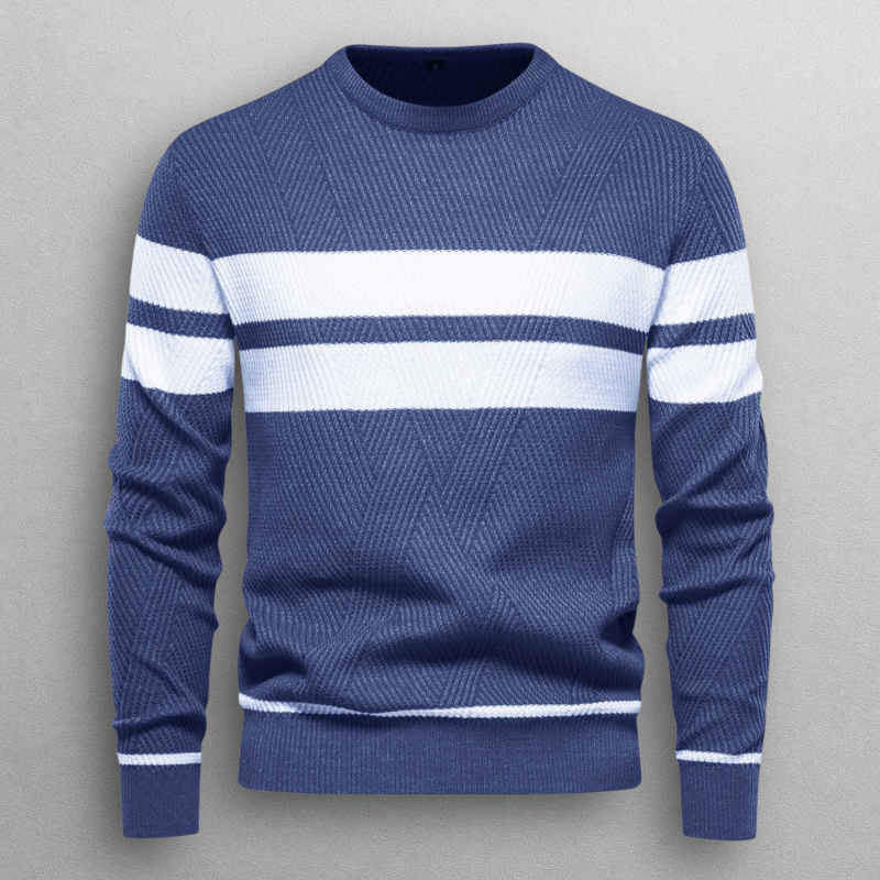 Pull rayé pour homme